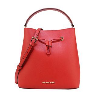 Michael Kors 紅色防刮皮水桶袋