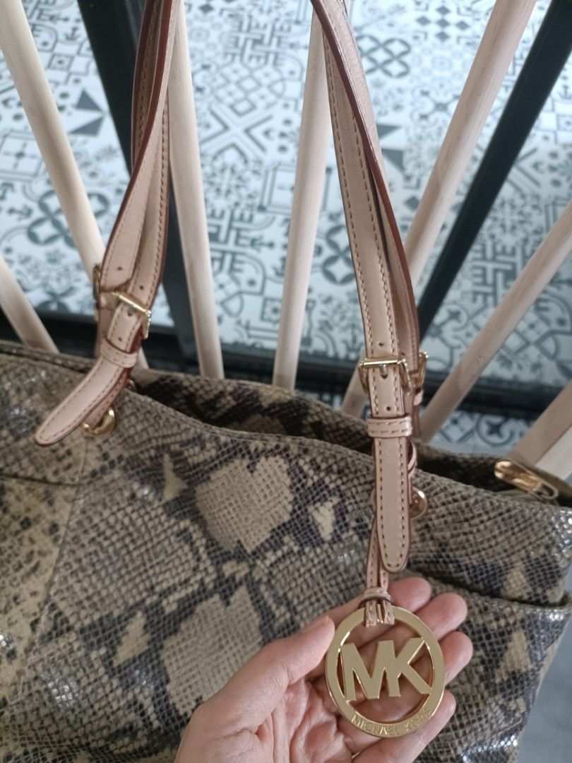 Michael Kors Snake skin bag, Luxury, Bags & Wallets on Carousell