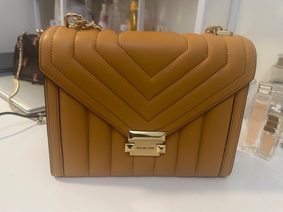 Whitney large quilted leather convertible shoulder bag on sale