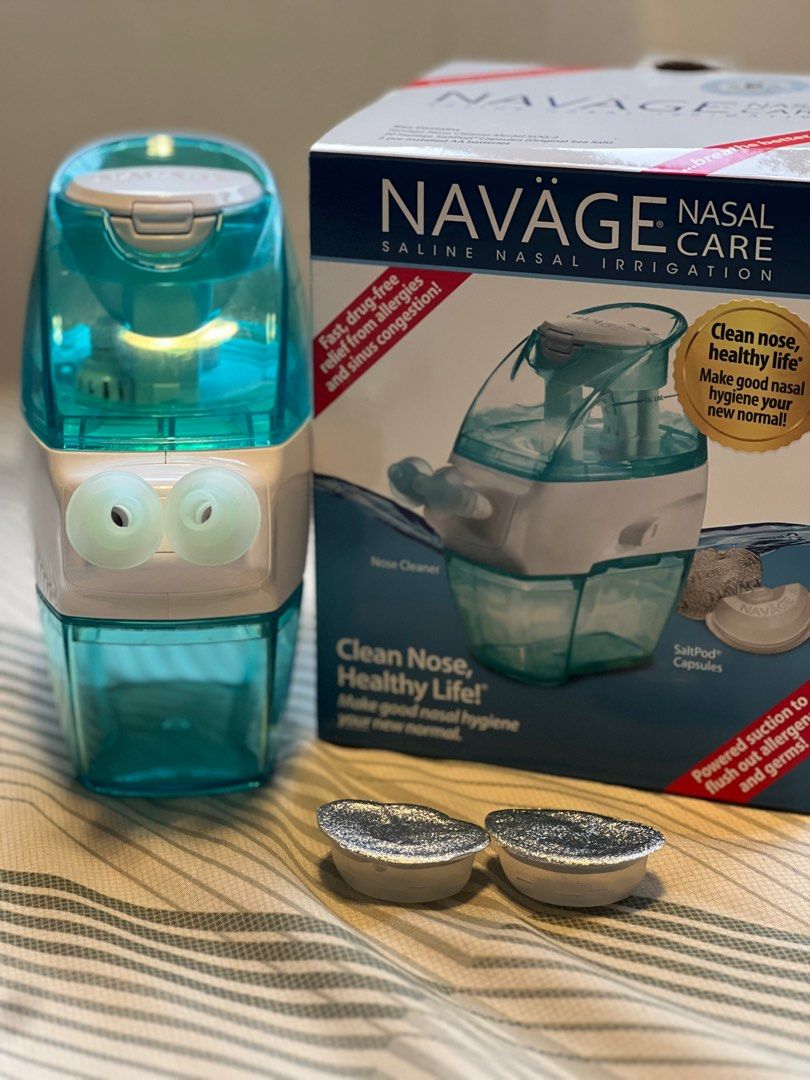 Navage Nasal Care Saline Nasal Irrigation System Nose Cleaner w/ pods