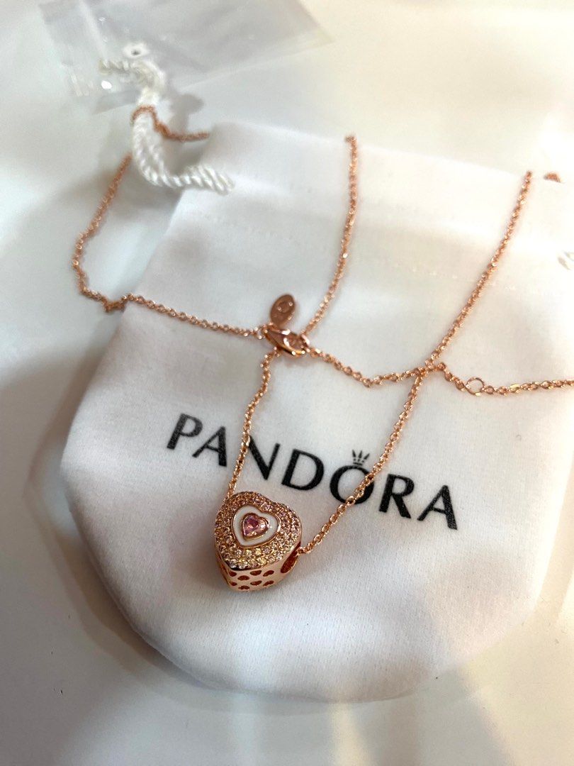 Essence pandora rose clearance necklace