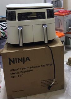 NINJA FOODI DUAL 2 BASKET AIR FRYER FROM USA IMPORTED BRANDED 110Volts (Limited Edition)