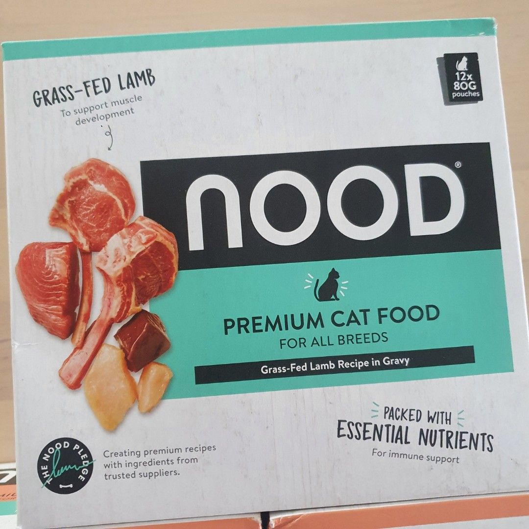 NOOD 3 Cartons of Wet Cat Food Lamb and Beef, Pet Supplies, Pet Food on