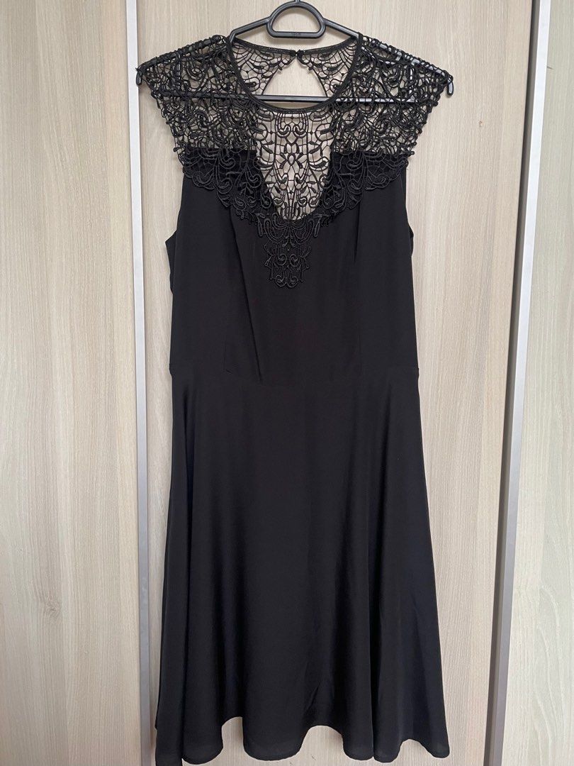 Oasis grey lace dress discount