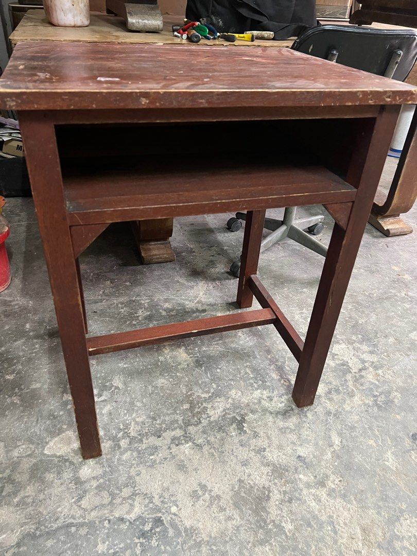 Old school table, Furniture & Home Living, Furniture, Tables & Sets on