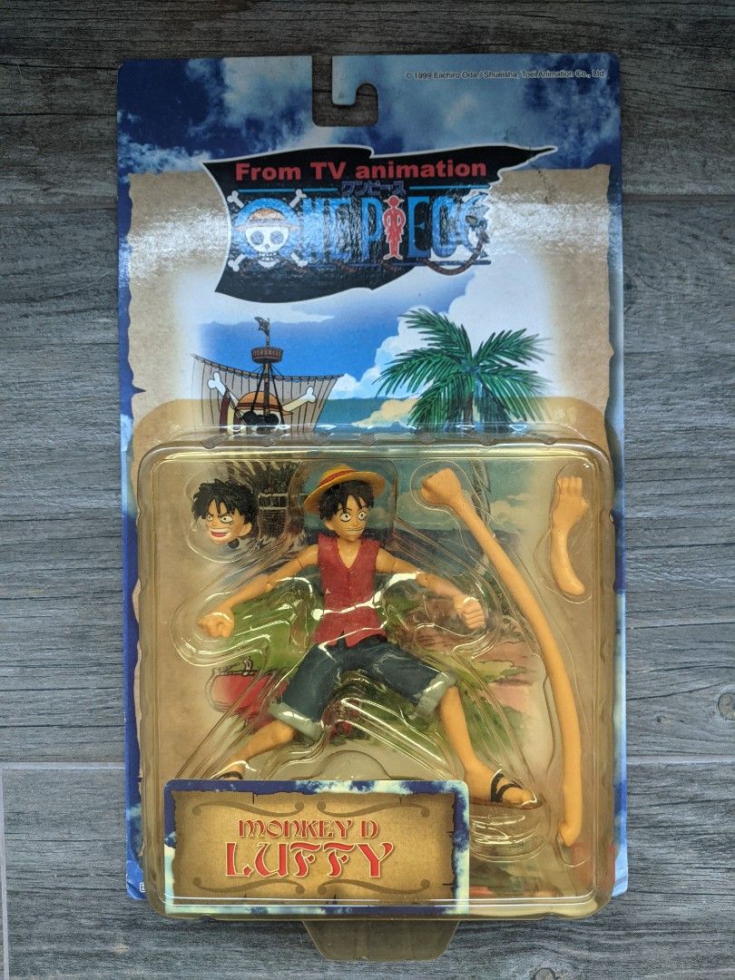 One Piece Action Figures Set of 3 Bandai 2003 Luffy, Zoro, Sanji