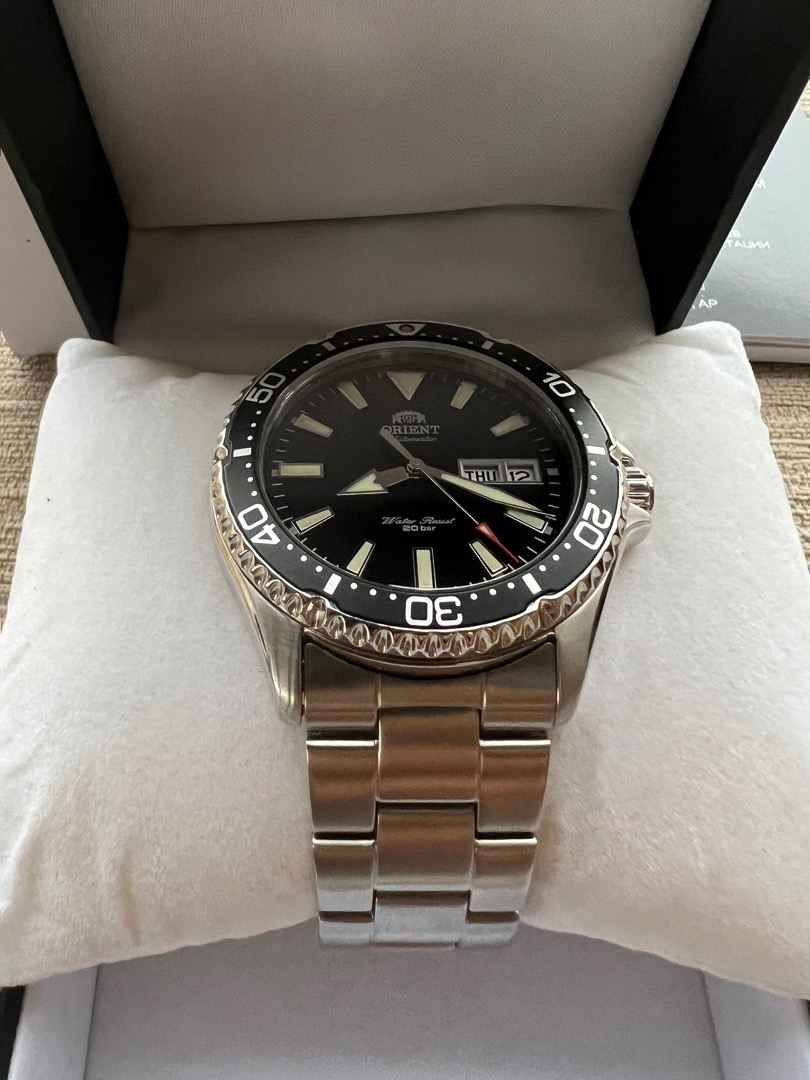 Orient Kamasu (Black) Automatic Dive Watch RAAA0008B19B, Men's