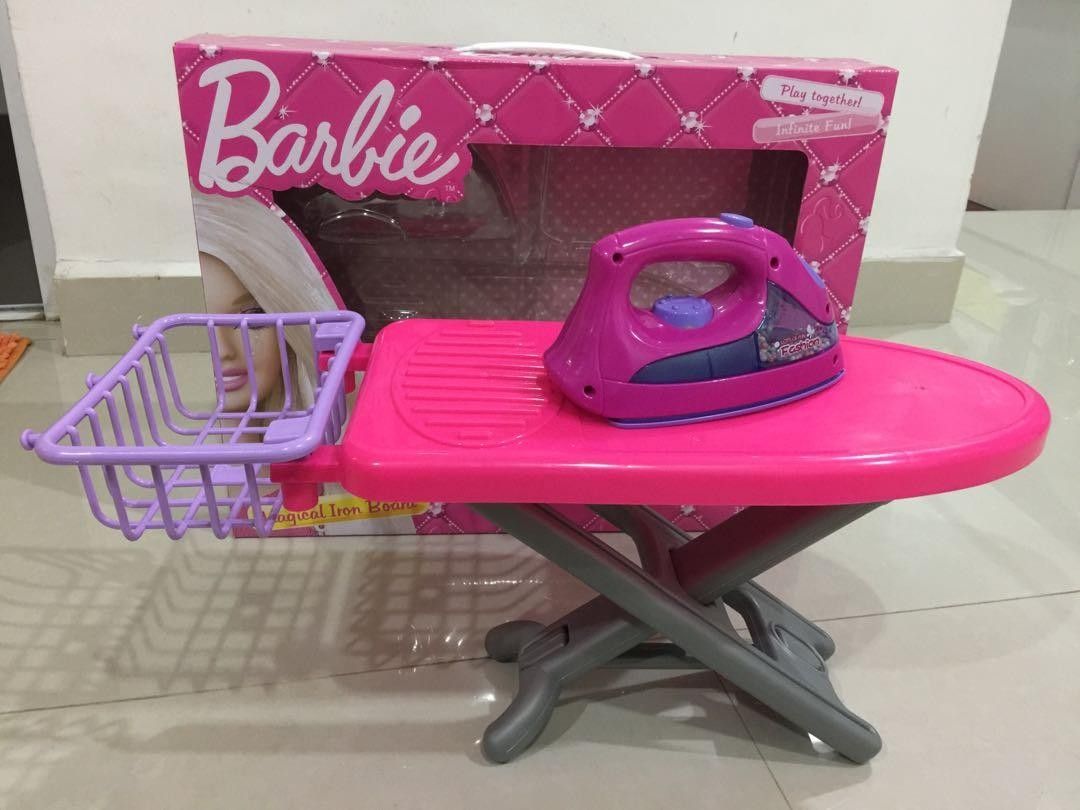 Original Barbie Iron & Ironing Board, Hobbies & Toys, Toys & Games on