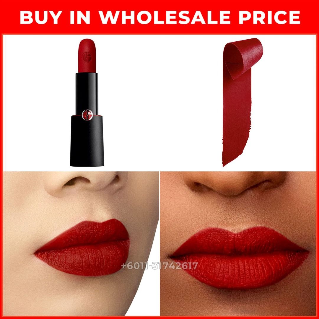ORIGINAL] ROUGE D'ARMANI BY GIORGIO ARMANI MATTE LIPSTICK (400 Four  Hundred), Beauty & Personal Care, Face, Makeup on Carousell