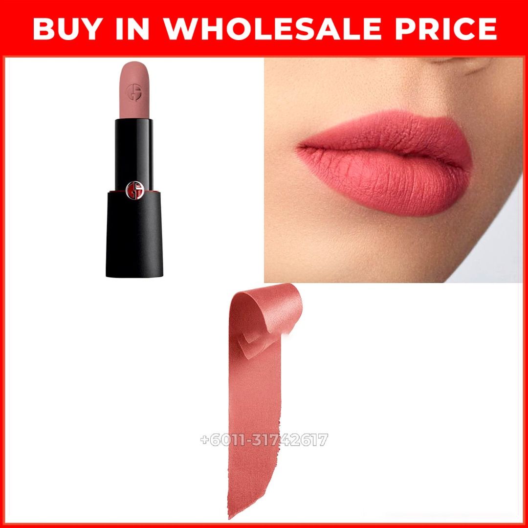 ORIGINAL] ROUGE D'ARMANI BY GIORGIO ARMANI MATTE LIPSTICK (500 Fatale),  Beauty & Personal Care, Face, Makeup on Carousell