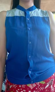 Plains and Prints Sleeveless shirtjack BNWOT