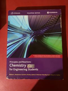 Principles of Reactions: Chemistry for Engineering Students