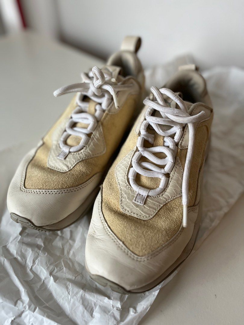 Puma white and silver shoes outlet