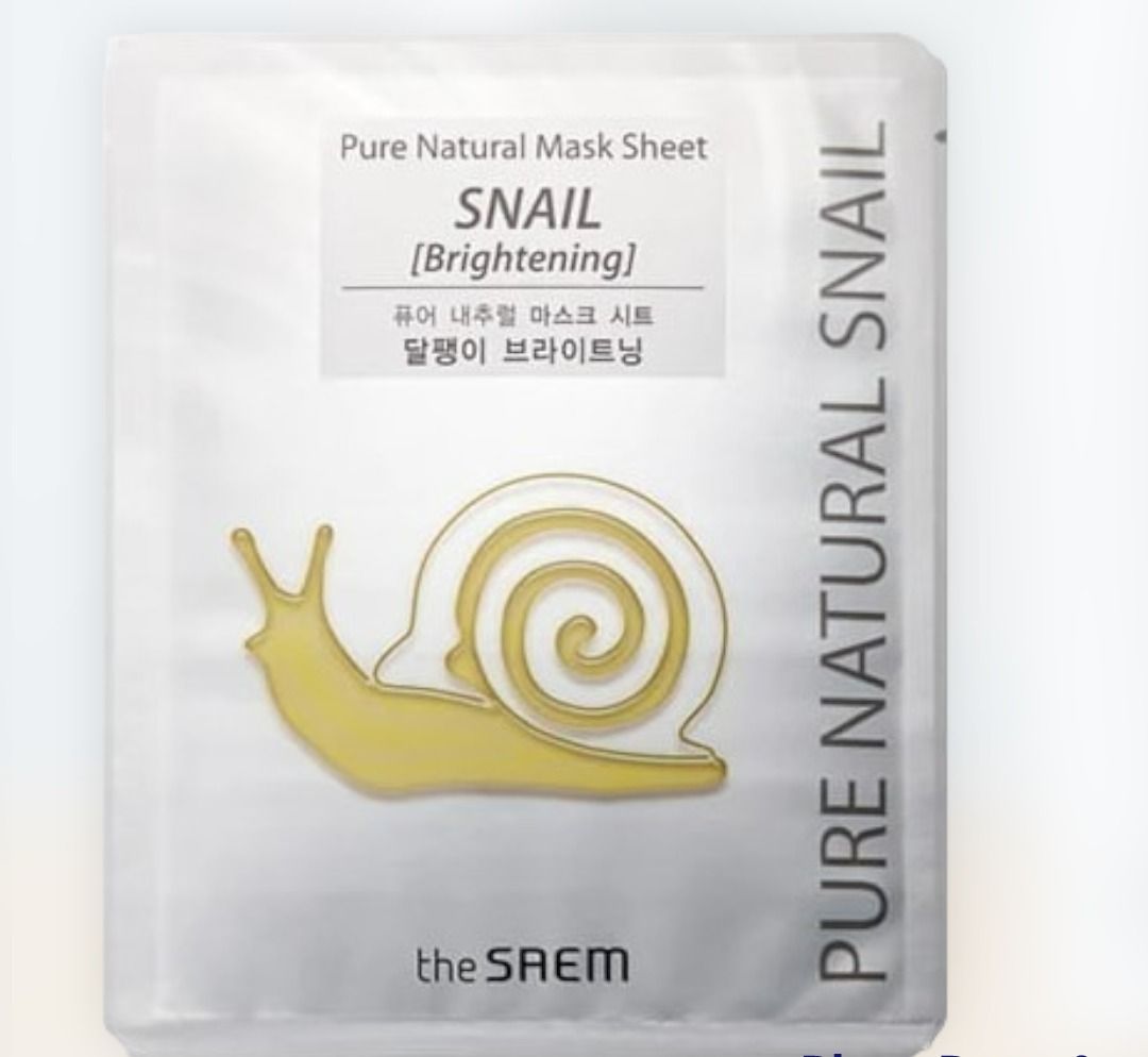 Pure Natural Mask Sheet SNAIL BRIGHTENING Pure Natural Snail, Beauty
