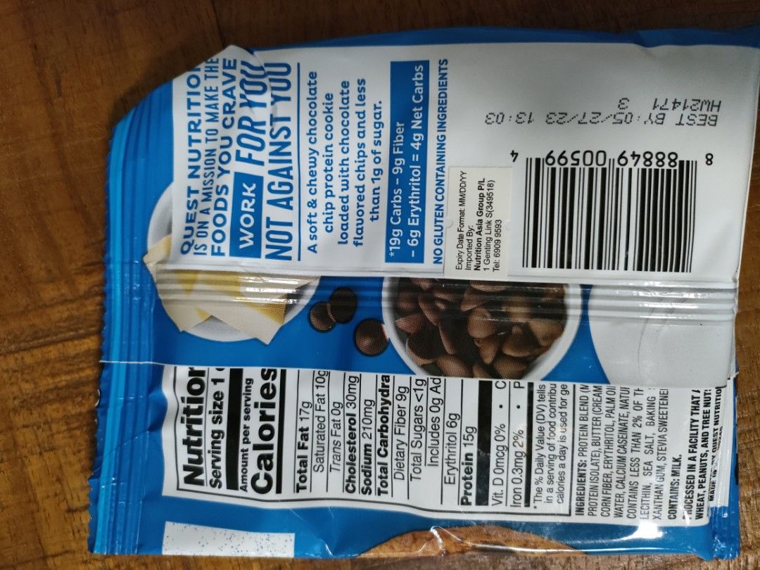 QUEST protein cookie, Food & Drinks, Packaged & Instant Food ...