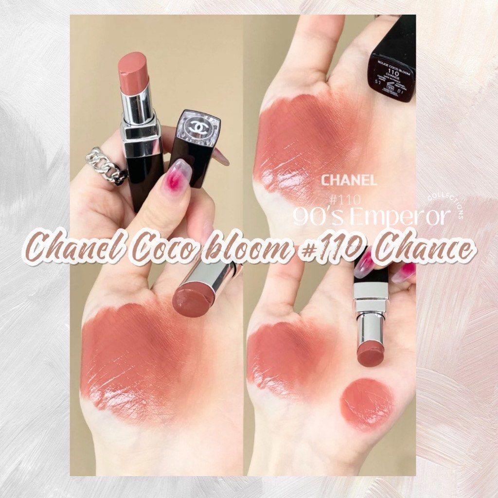 【READYSTOCK】Chanel Coco Bloom 110 Chance Lipstick Gloss Lip colour  Cosmetics lip balm香奈儿炫光口红#110