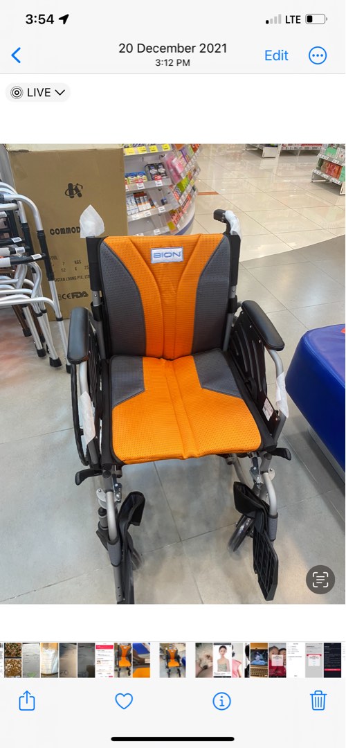 Rental wheelchair, Health & Nutrition, Assistive & Rehabilatory Aids