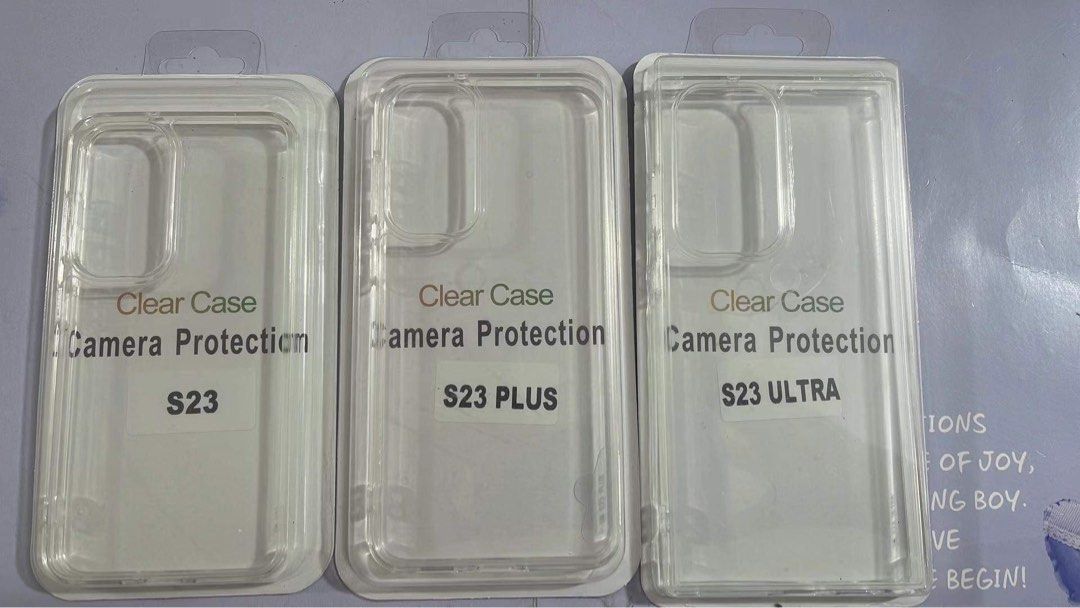 s23 / s23 plus / s23 ultra (Category: Cases & Sleeves) located in Mandaluyong City. Submitted by kaikhaleb (Listing ID 1213210576, Image 1). Description: for sale clear case for samsung s23 ultra, s23 plus & s23 retails : 80 wholesale : 60.