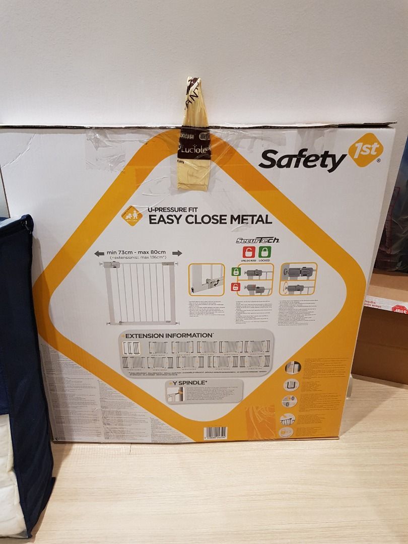 SAFETY FIRST 1st SECURE TECH EXTRA TALL SAFETY GATE, Babies & Kids