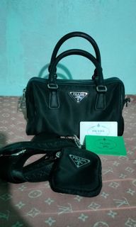 Sale! Prada Mini Boston hand bag/sling bag