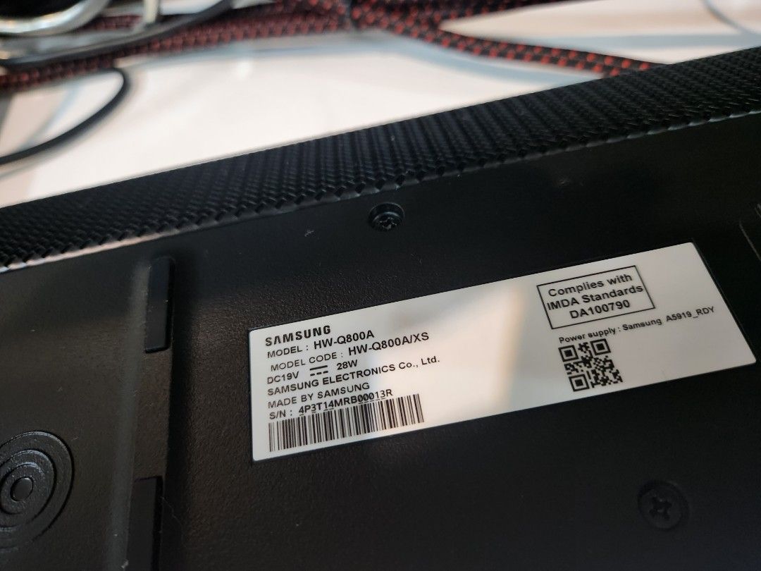 Samsung HWQ800A + 2 x Samsung rear speakers (SWA9500S), Audio