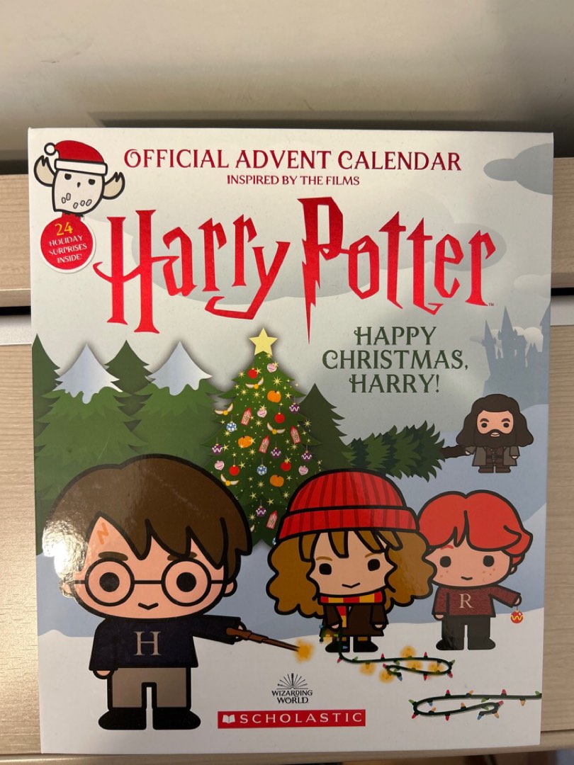 Scholastic Harry Potter advent calendar, 興趣及遊戲, 書本 & 文具, 小朋友書 Carousell
