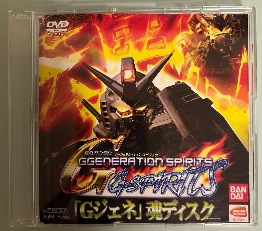 SD GUNDAM G-GENERATION SPIRITS DVD, 興趣及遊戲, 玩具& 遊戲類