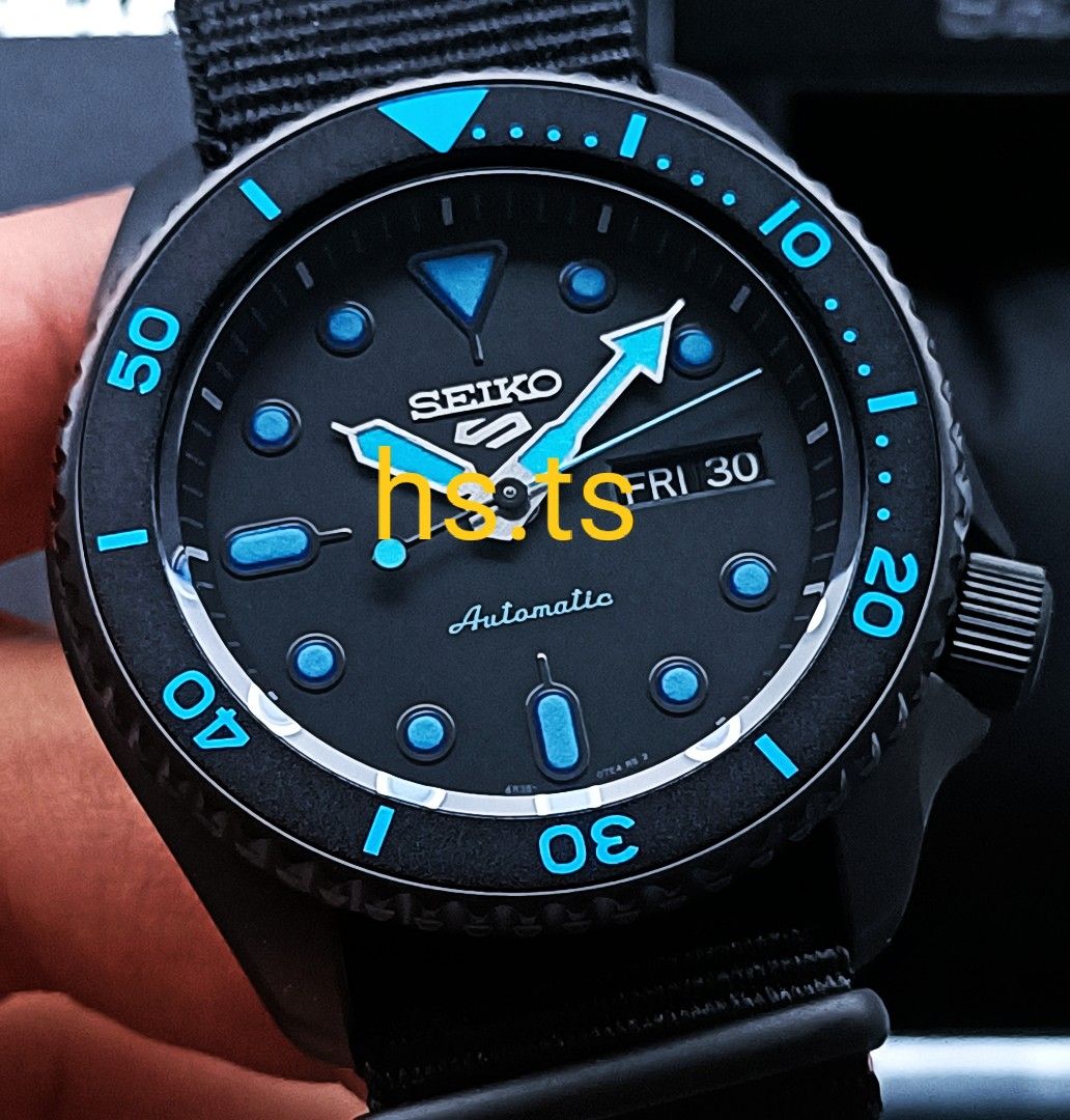 Seiko 5 Blackout Blue 5KX Automatic Sports Watch, Men's Fashion, Watches &  Accessories, Watches on Carousell