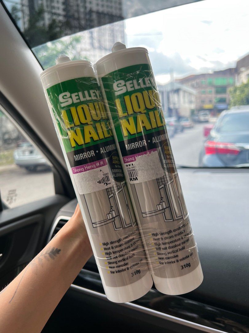 Selleys Liquid Nails (Mirror & Aluminium) 3 units, Furniture & Home