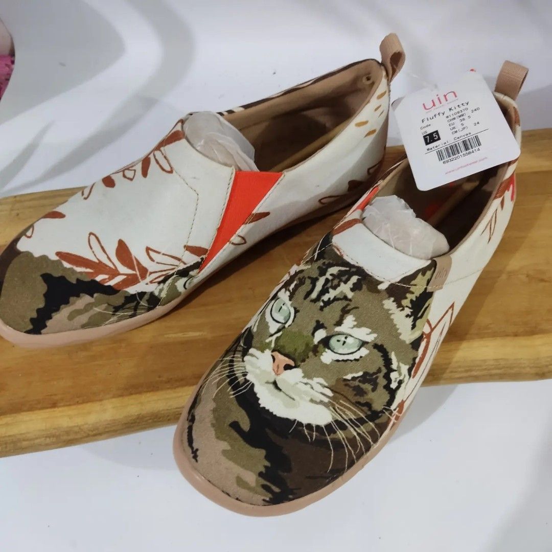 Sepatu UIN Footwear Singapore Fluffy Kitty Women Shoes, Fesyen Wanita