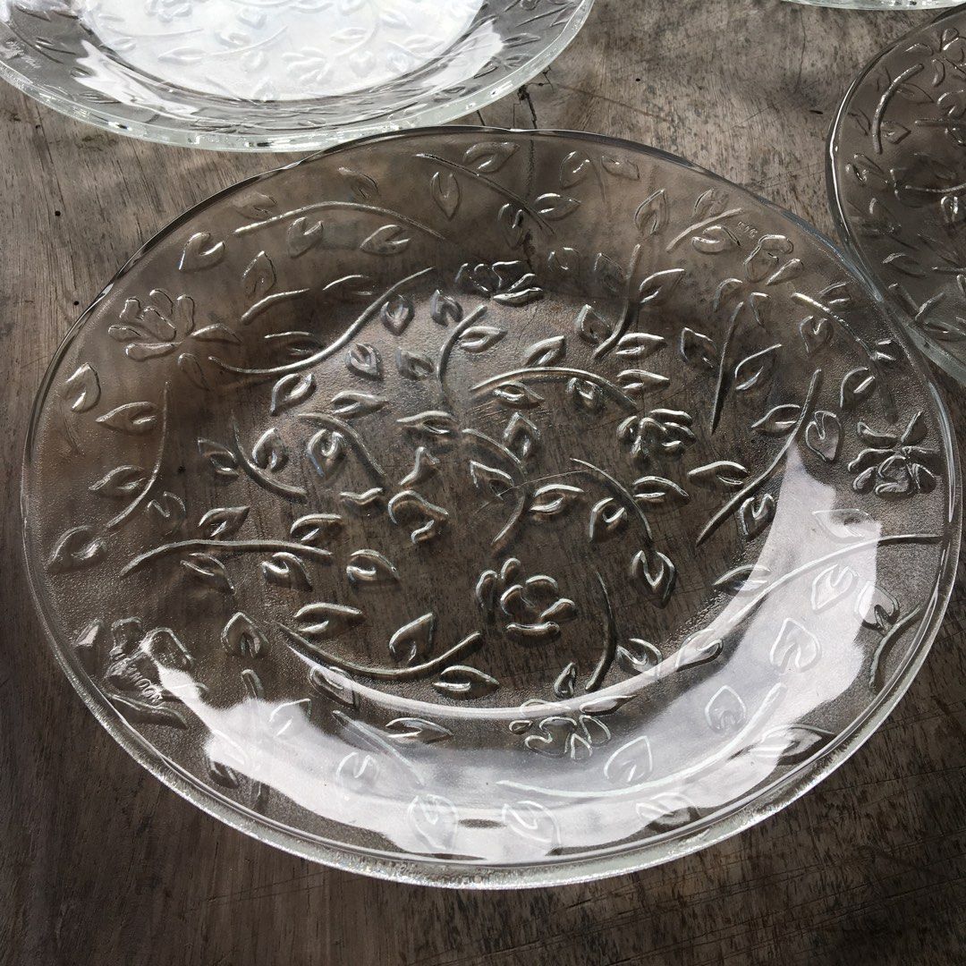 Glass Plate Set Pcs Clear Glass Dinnerware Set Glass Plates And
