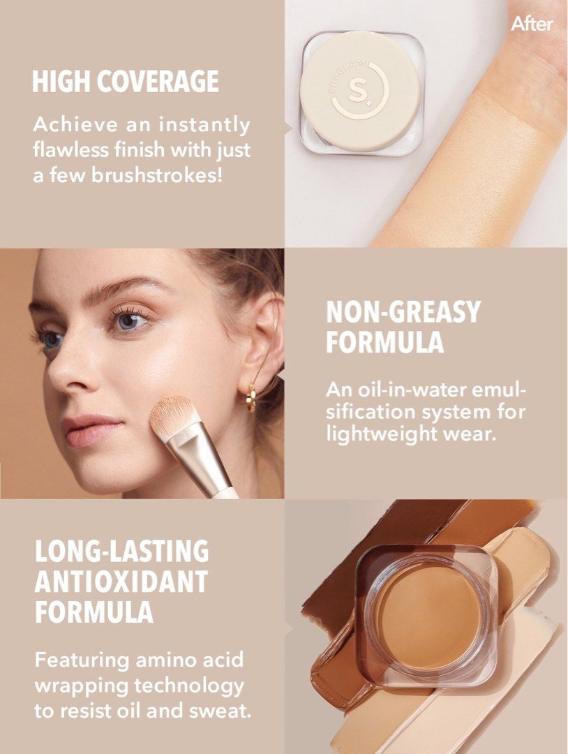 Foundation balm SheGlam ‘shade Golden’, Beauty & Personal Care, Face