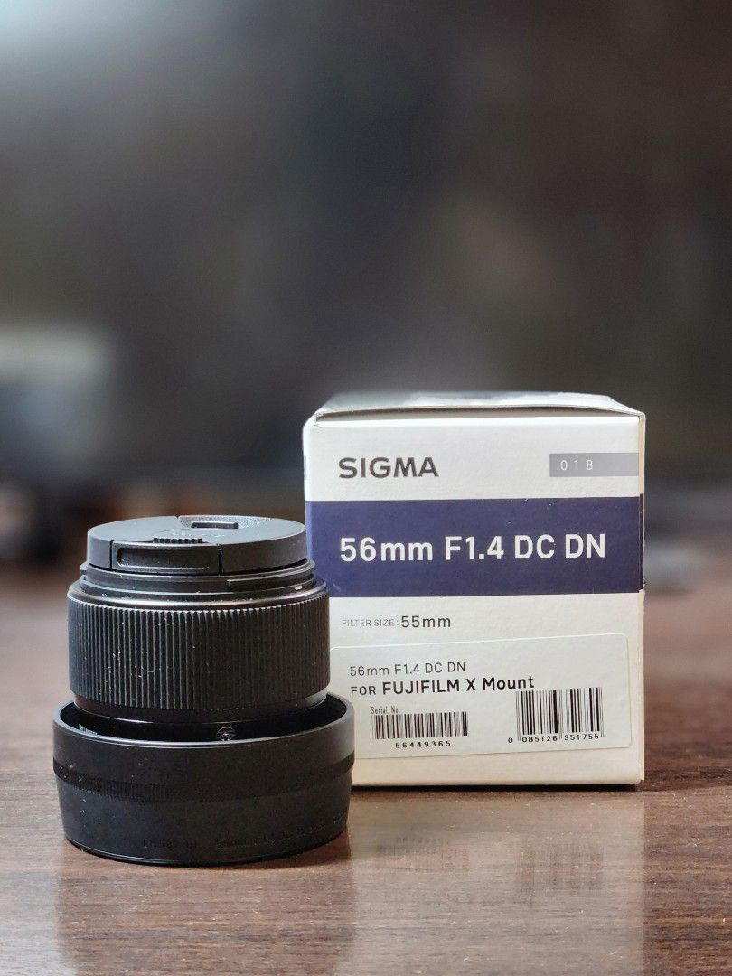 Sigma 56mm f1.4 fuji xmount, Photography, Lens & Kits on Carousell