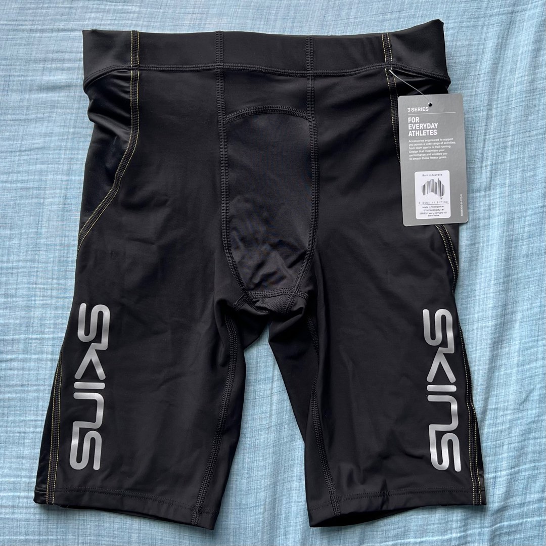 SKINS Men's Compression Half Tights 3Series, Men's Fashion, Activewear