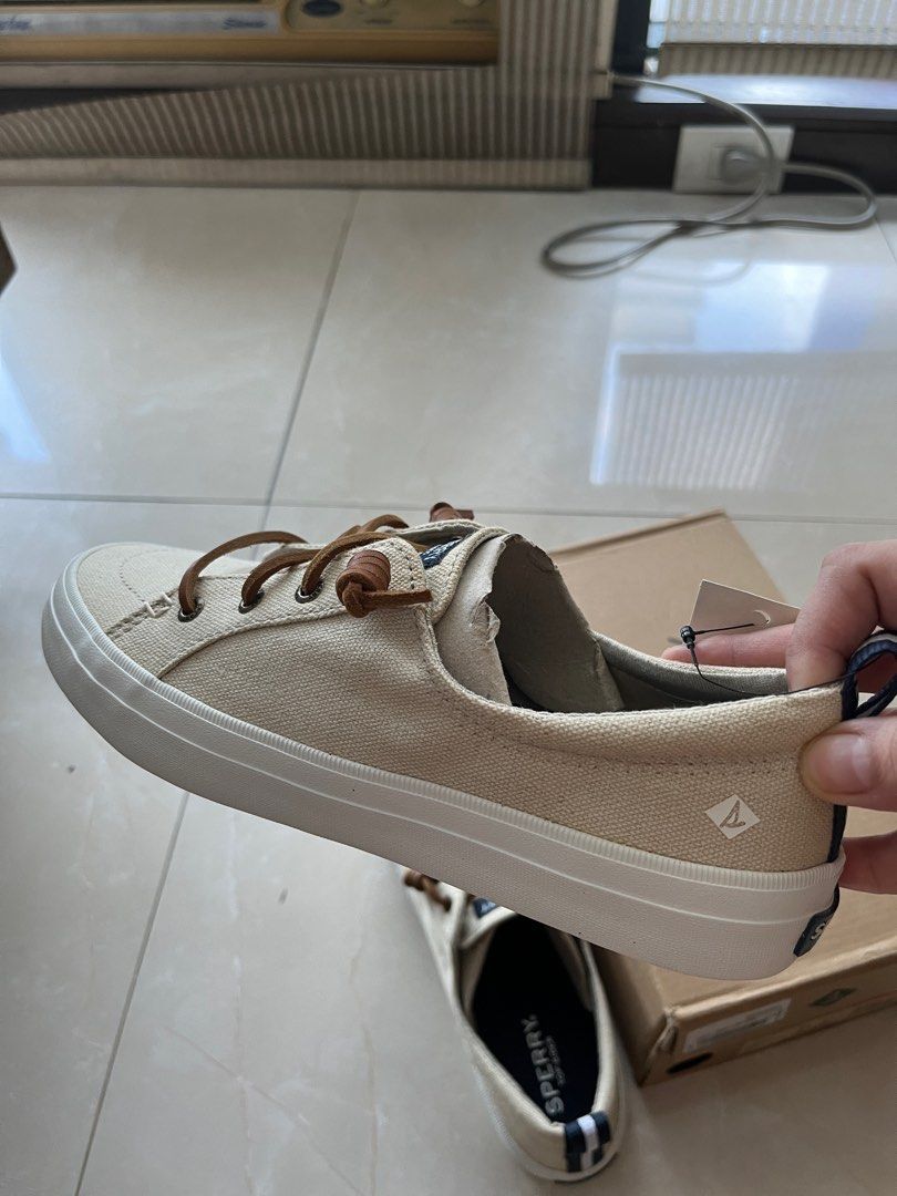 Sperry crest vibe linen oat clearance