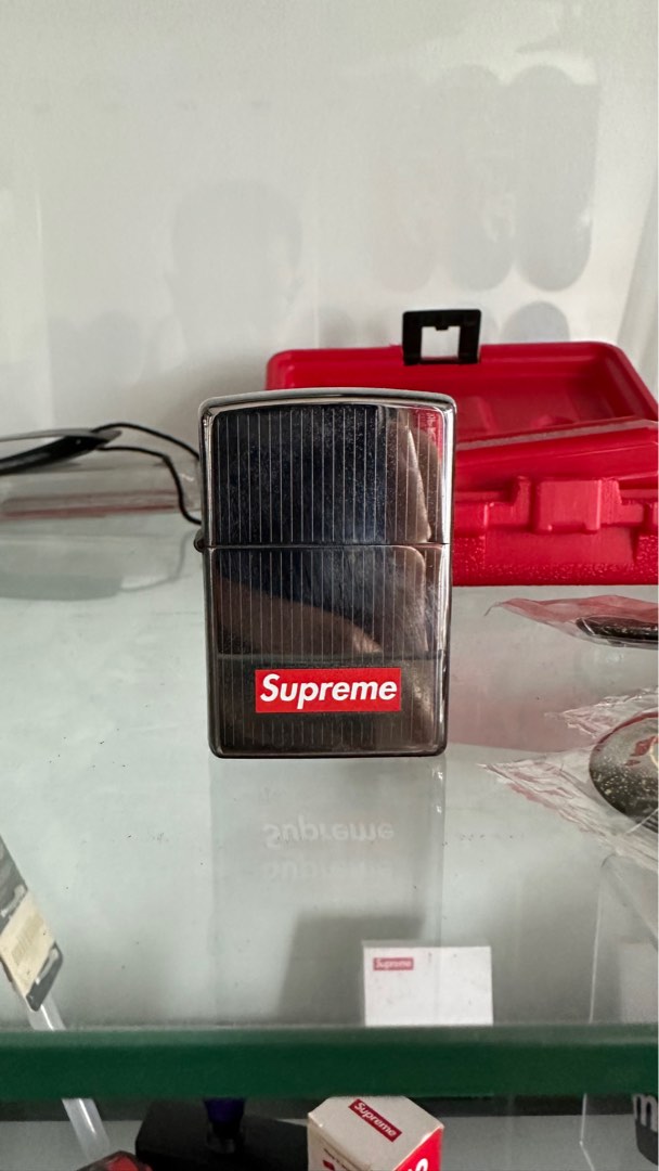 Supreme Pinstripe Zippo, Everything Else on Carousell