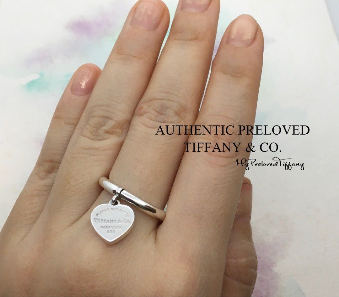 Tiffany round hot sale tag ring