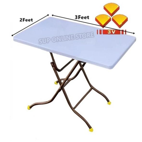 Table Only 3V Plastic Rectangular Folding Table 2x3 Study