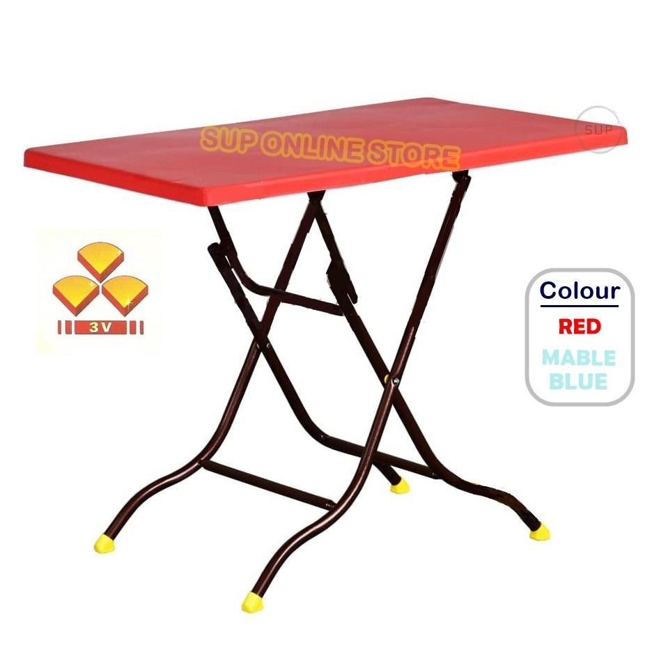 (Table Only ) 3V Plastic Rectangular Folding Table 2x3 / Study Table
