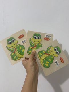 Take all puzzle snake puzzle anak 3 pcs baru plastikan beli digramedia