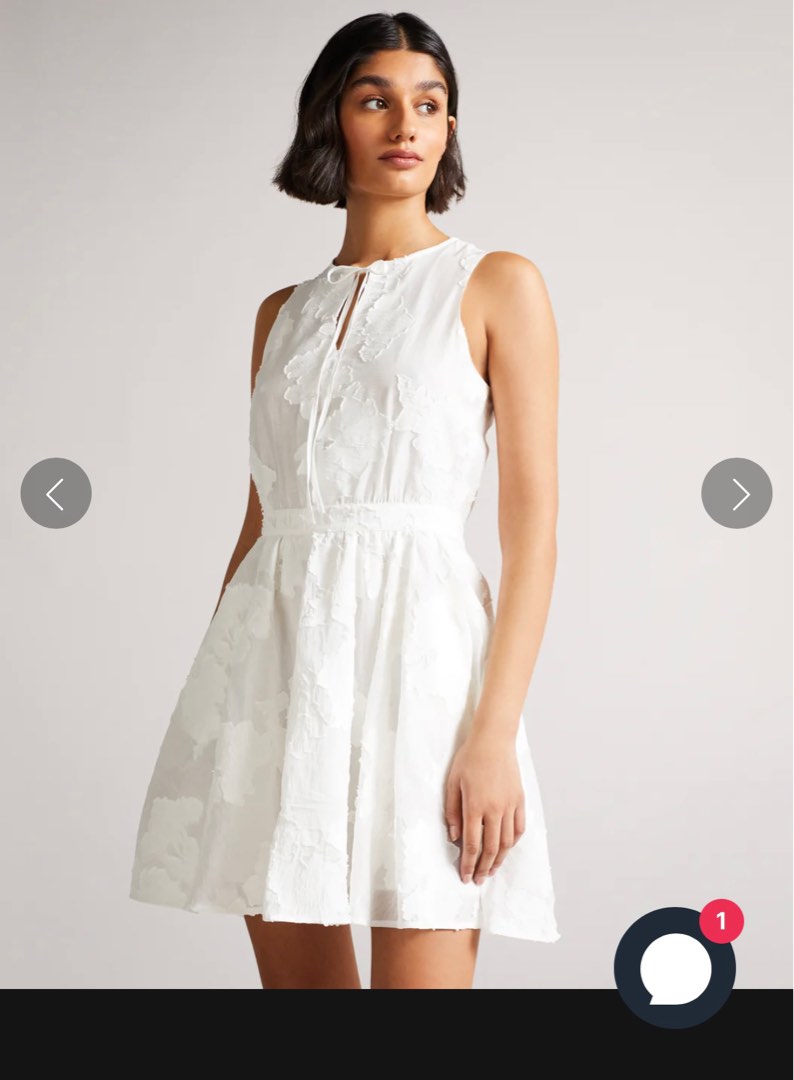 Ted baker white dress sale