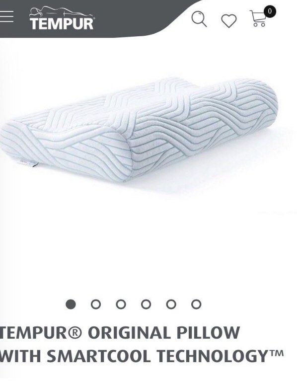TEMPUR original pillow with Smartcool Tech[BNIB], Furniture & Home