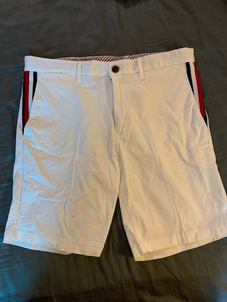 White tommy hotsell shorts