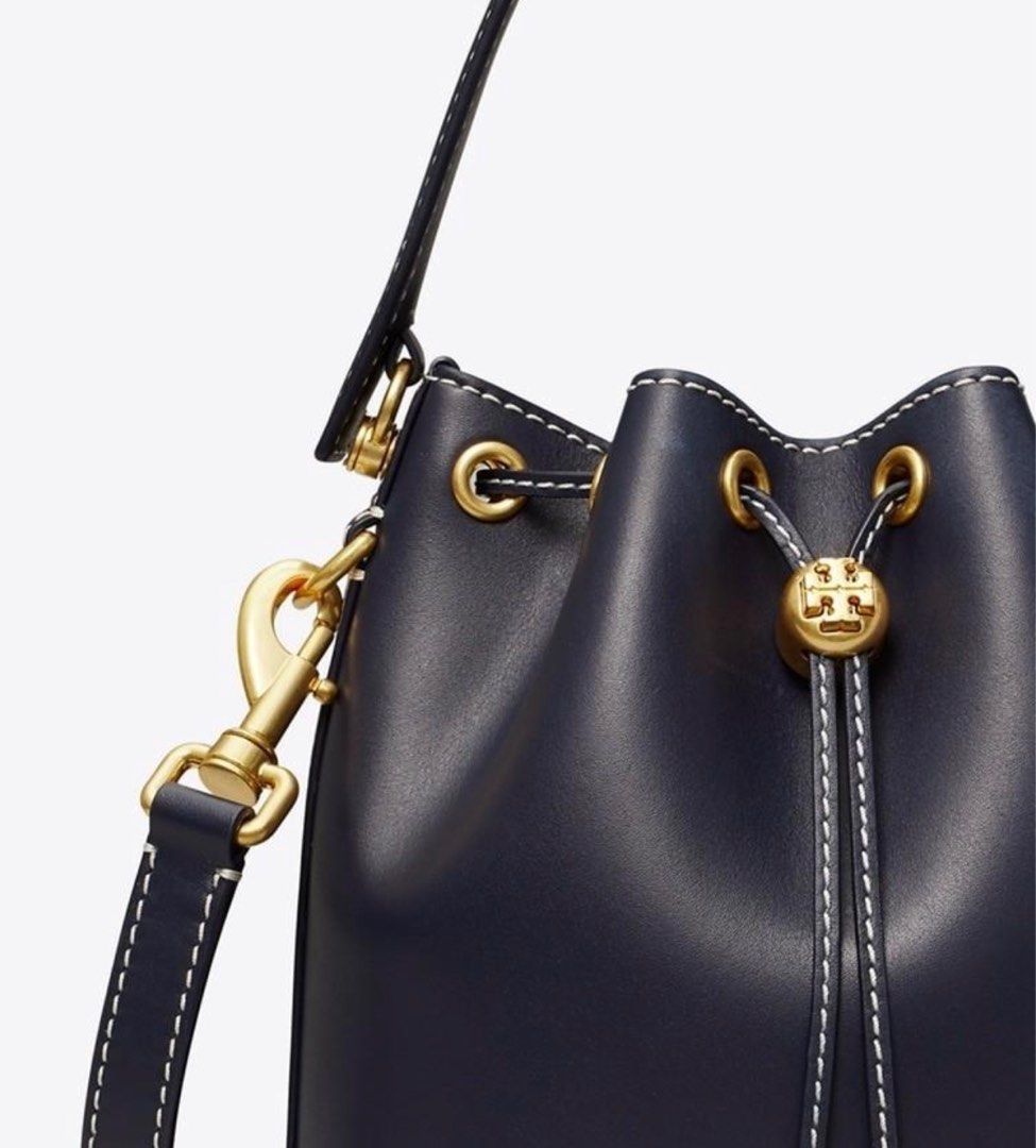 Tory Burch Women's T Monogram Small Leather Bucket Bucket Bag, 80504-458 ,  Women's Fashion, Bags & Wallets, Tote Bags on Carousell