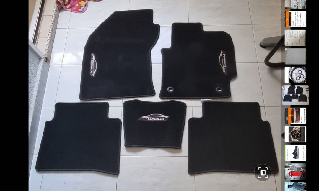 Toyota Altis Floor mat Gen 12, Car Accessories, Accessories on Carousell