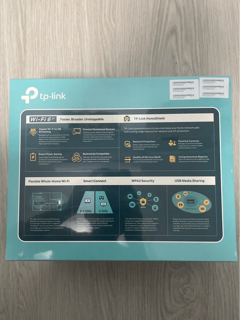 TP Link Archer AX72 (AX5400) Router, Computers & Tech, Parts ...
