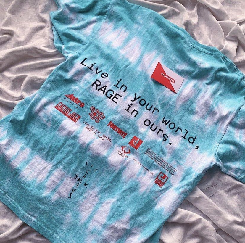 Travis scott world tie dye shirt clearance