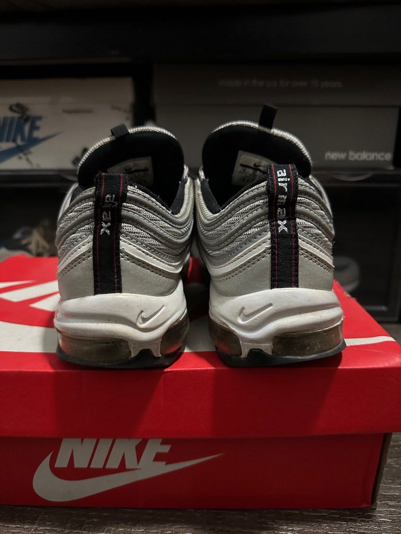 US 9) Nike Air Max 97 Silver Bullet OG QS, Men's Fashion, Footwear ...