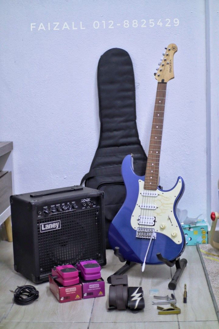 Used electric guitar and shop amp for sale