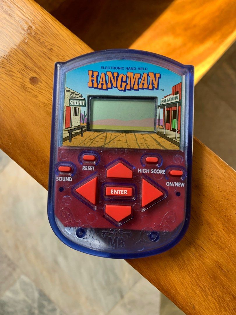 Vintage 1995 Hangman Handheld Game Video Gaming Video Game Consoles